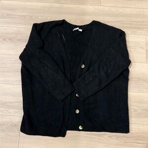 Zara Black Cardigan Sweater